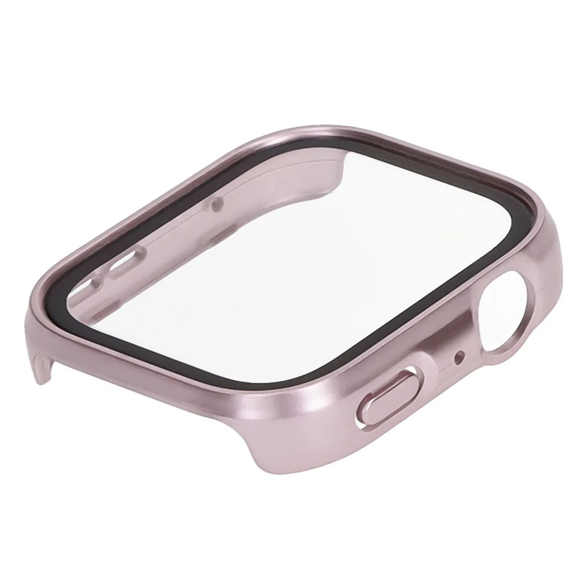 Schutzhülle mit Glas für Huawei Watch Fit 4, Bizon Case Watch Adamo, satiniertes Rosa - Image 6