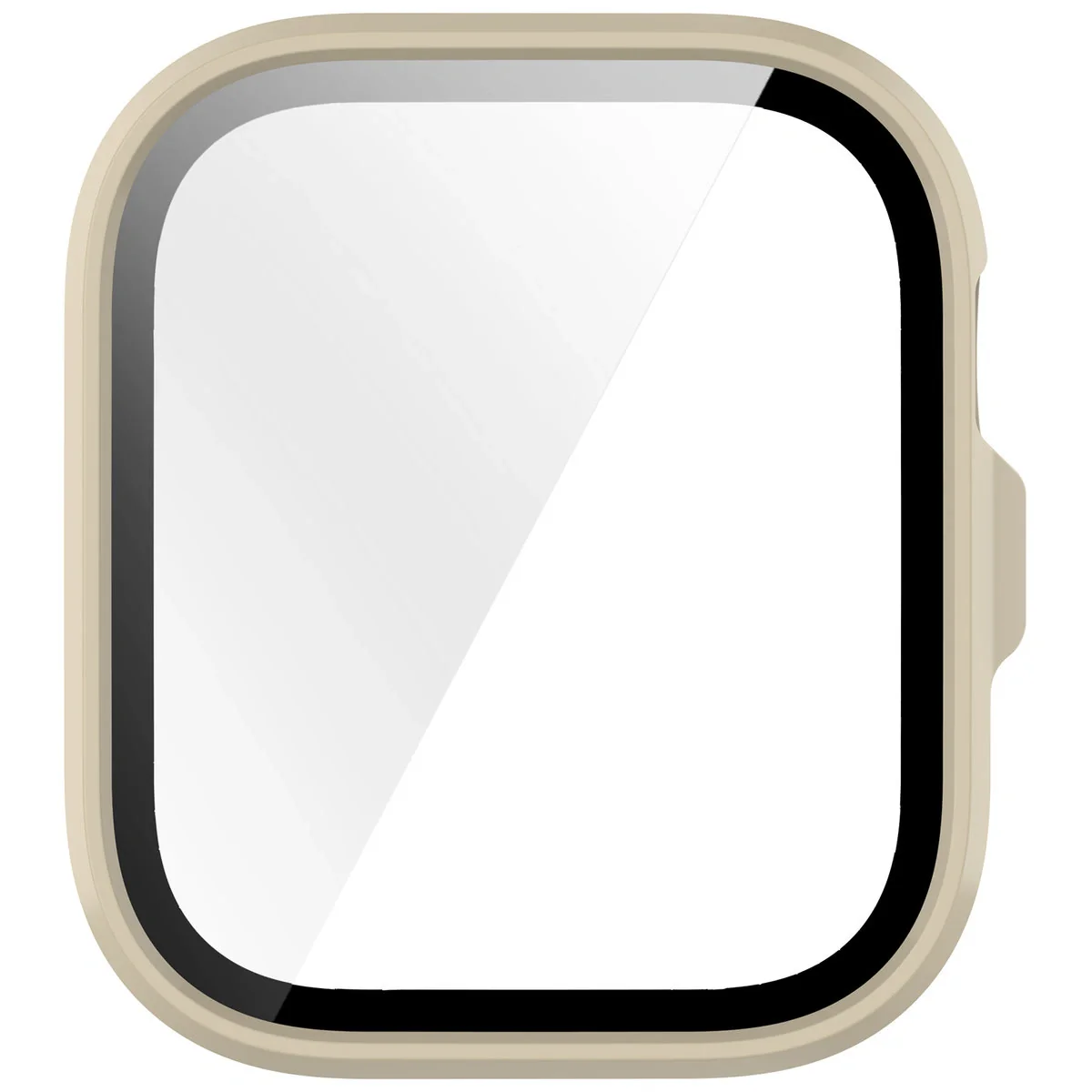 Schutzhülle mit Glas für Huawei Watch Fit 4 Pro, Bizon Case Watch Adamo, Beige - Image 8