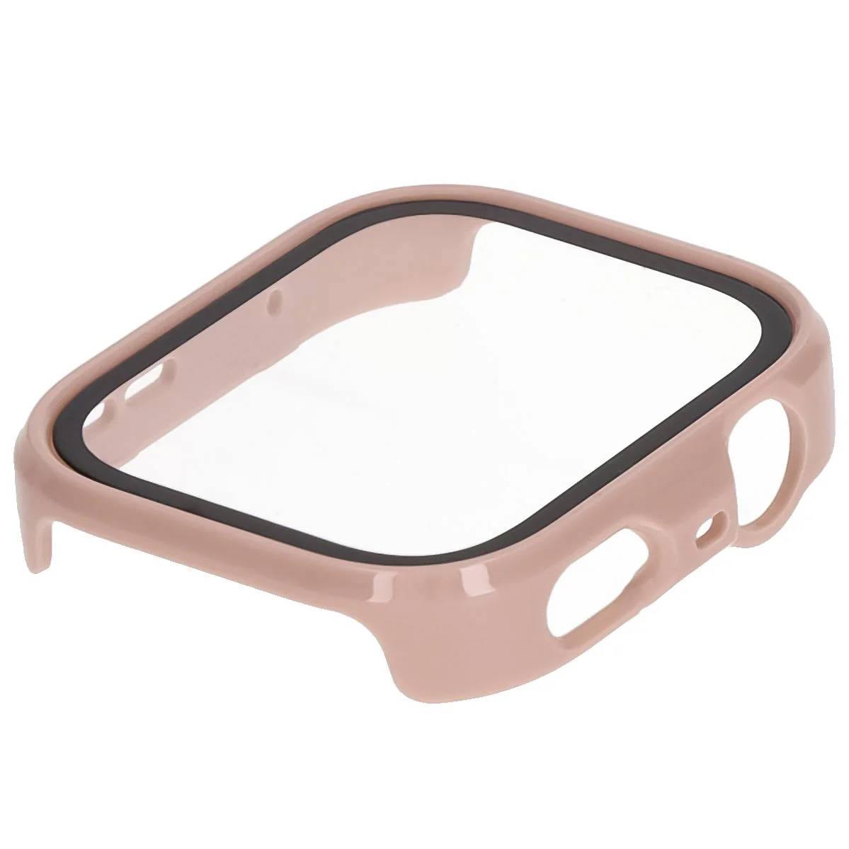 Schutzhülle mit Glas für Huawei Watch Fit 4 Pro, Bizon Case Watch Adamo, Rosa - Image 7