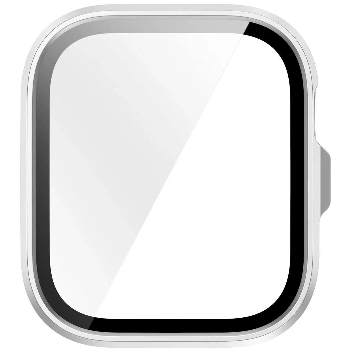 Schutzhülle mit Glas für Huawei Watch Fit 4 Pro, Bizon Case Watch Adamo, satiniertes Silbern - Image 8