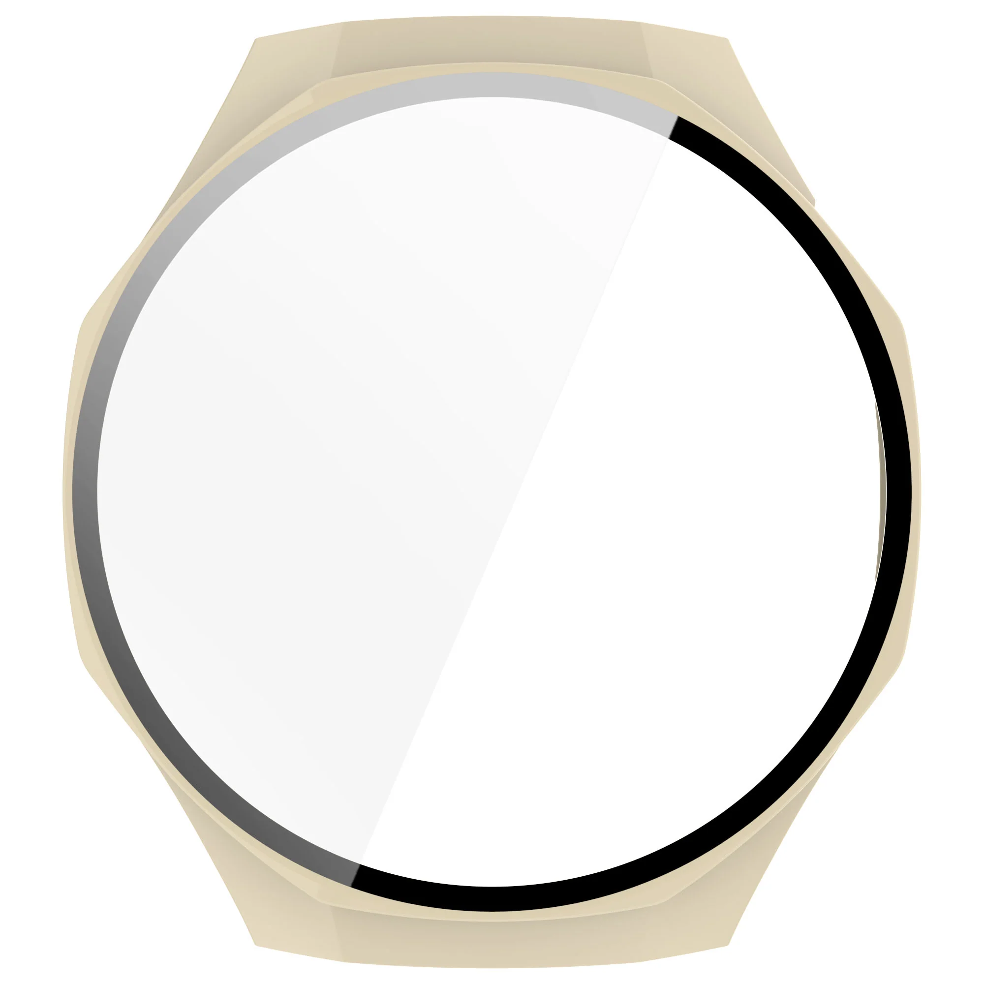 Schutzhülle mit Glas für Huawei Watch GT 5 Pro 46 mm, Bizon Case Watch Adamo, Beige - Image 8