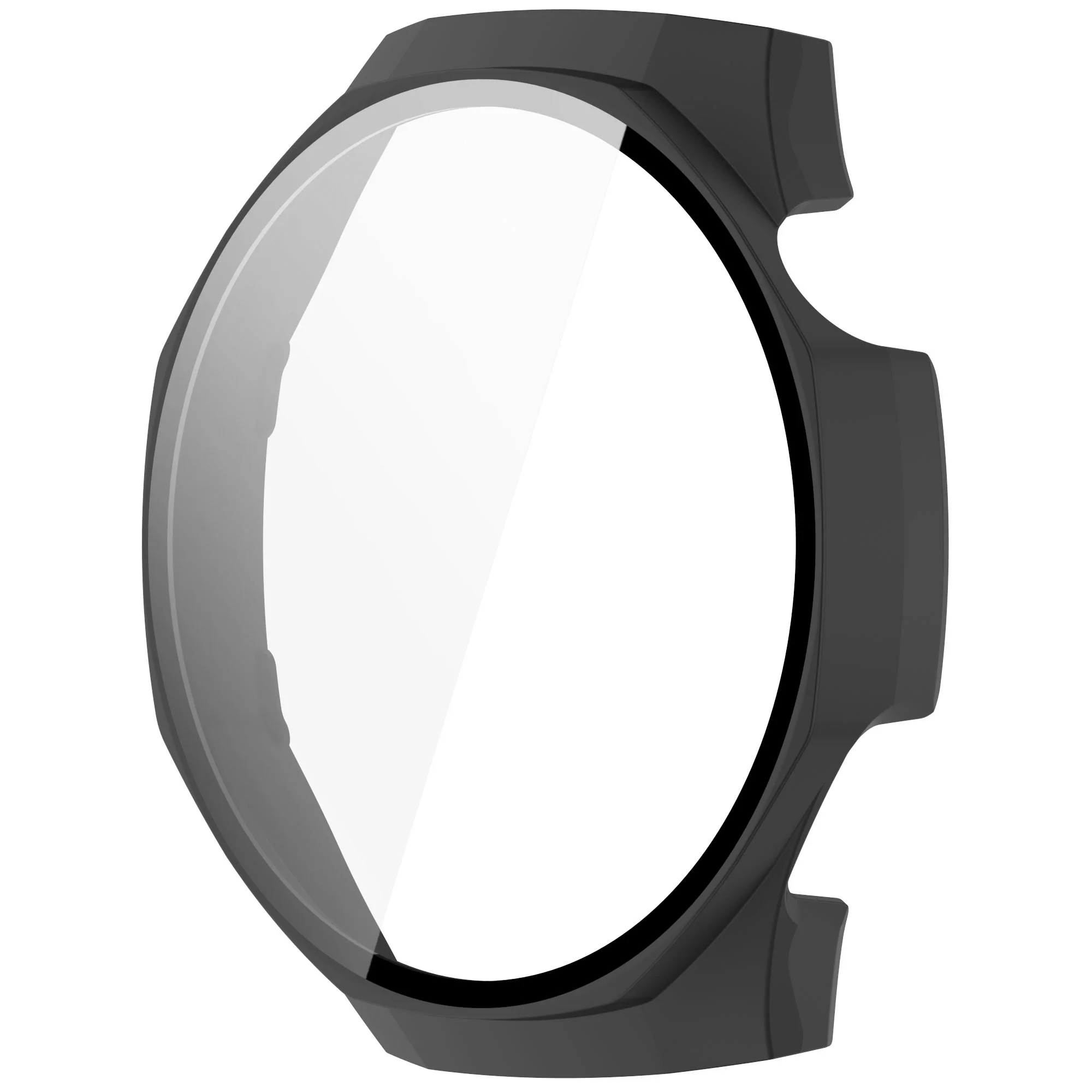 Schutzhülle mit Glas für Huawei Watch GT 5 Pro 46 mm, Bizon Case Watch Adamo, Mattes Schwarz - Image 3