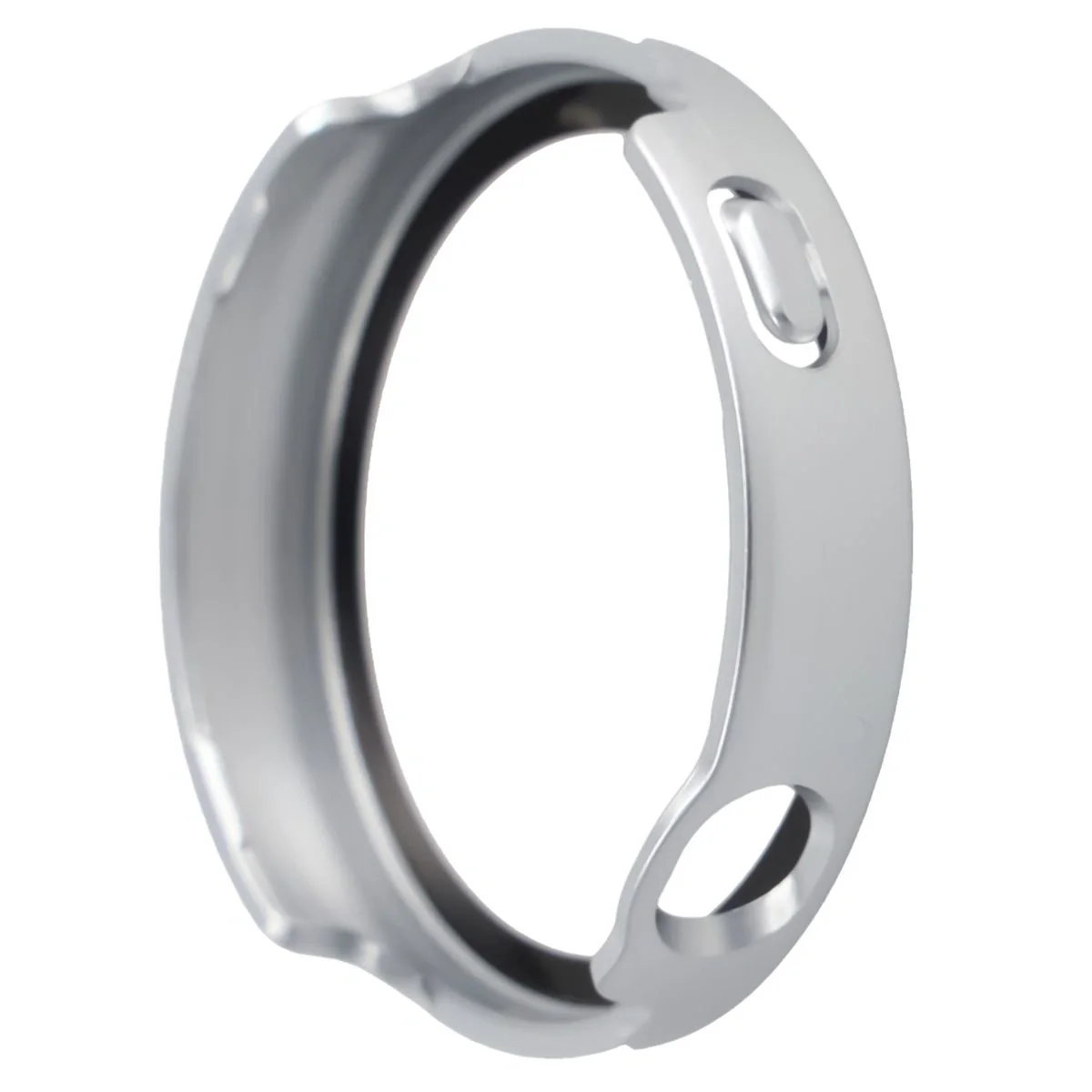 Schutzhülle mit Glas für Huawei Watch GT6 41 mm. Bizon Case Watch Adamo, satiniertes Silbern - Image 5