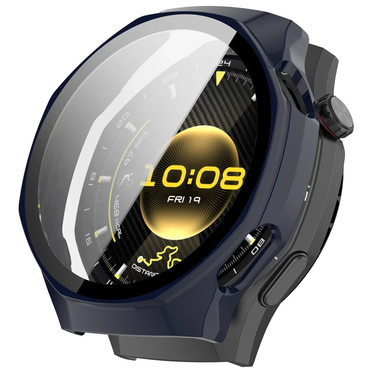 Schutzhülle mit Glas für Huawei Watch GT6 Pro 46 mm, Bizon Case Watch Adamo, Blau - Image 4