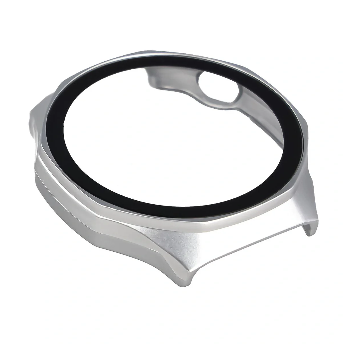 Schutzhülle mit Glas für Huawei Watch GT6 Pro 46 mm, Bizon Case+Glass Watch, Matt Silber - Image 7