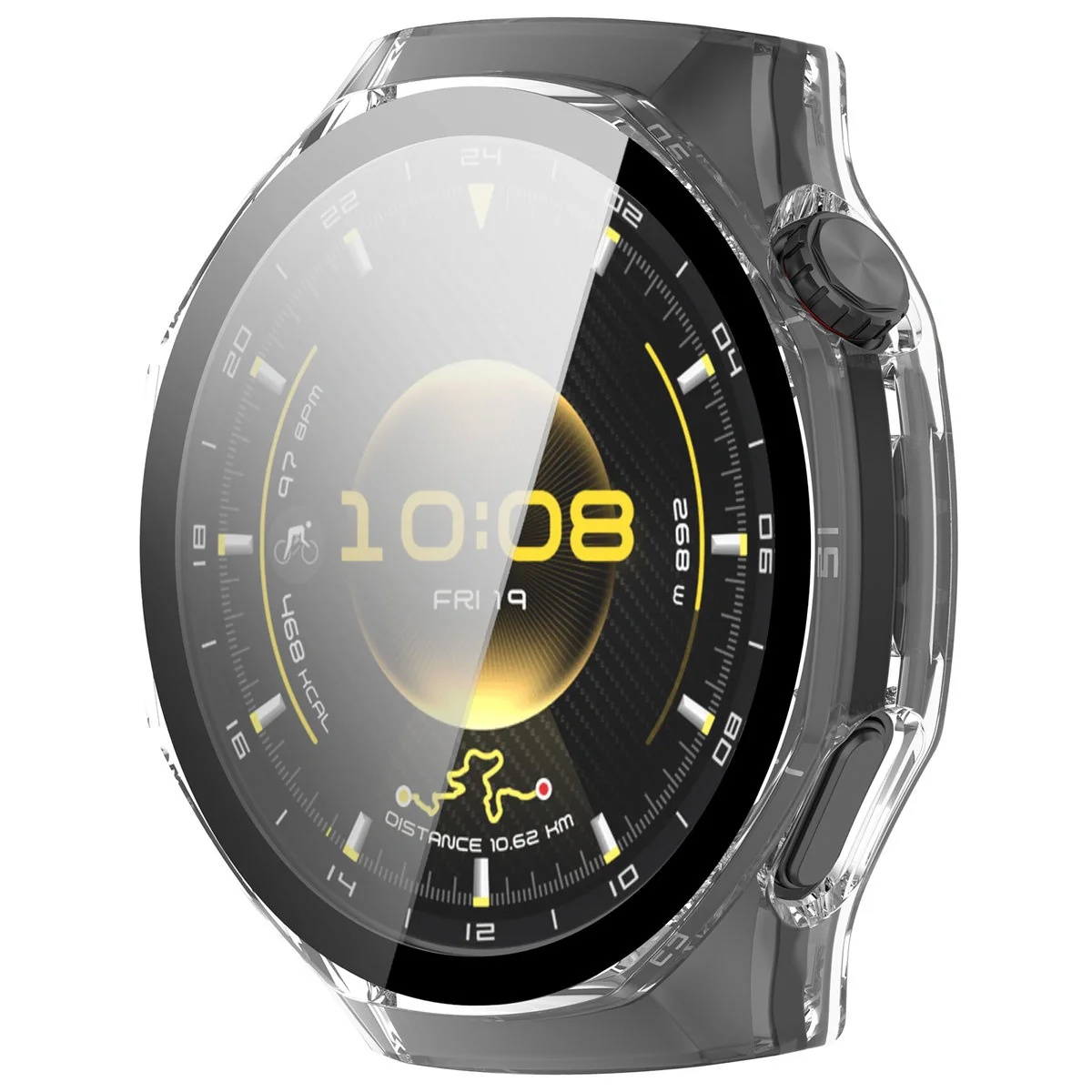 Schutzhülle mit Glas für Huawei Watch GT6 Pro 46 mm, Bizon Case Watch Adamo, Transparent - Image 5