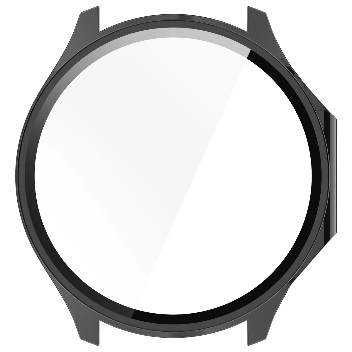 Schutzhülle mit Glas für OnePlus Watch 3 / Oppo Watch X2, Bizon Case Watch Adamo, Schwarz - Image 8