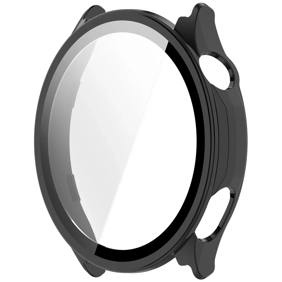 Schutzhülle mit Glas für OnePlus Watch Lite 45 mm / Oppo Watch S 45 mm, Bizon Case Watch Adamo, Schwarz - Image 3