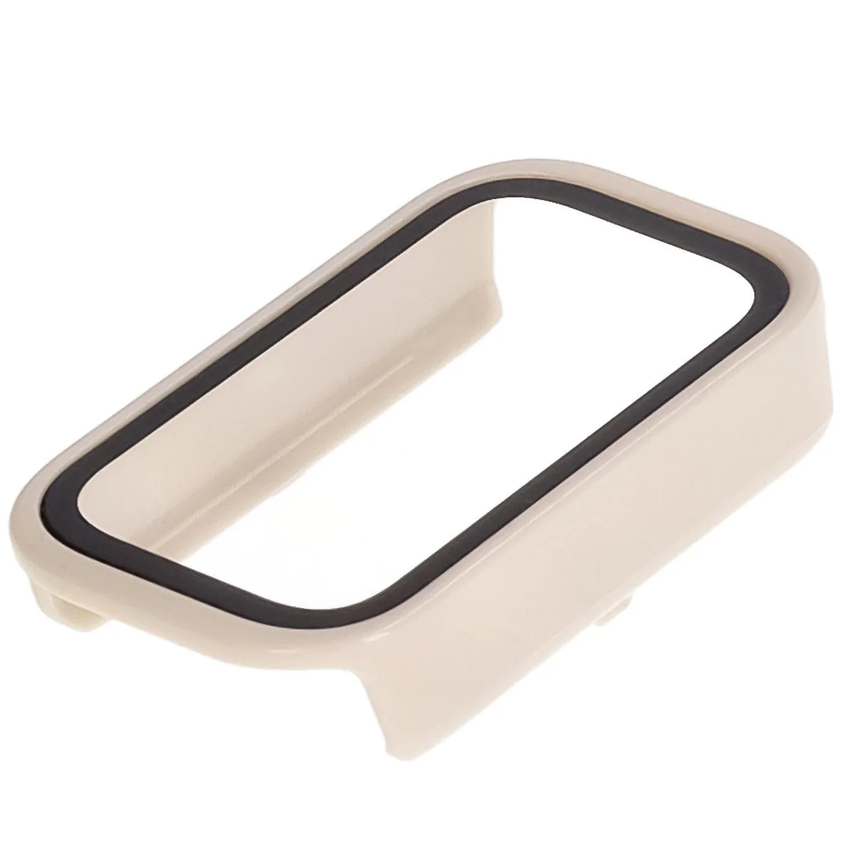 Schutzhülle mit Glas für Xiaomi Smart Band 9 Active / Redmi Band 3, Bizon Case Watch Adamo, Beige - Image 6