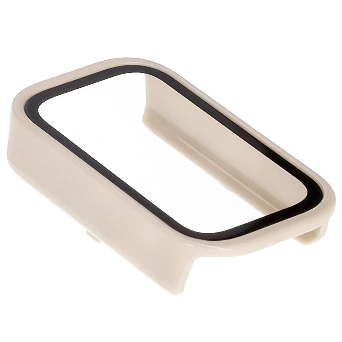 Schutzhülle mit Glas für Xiaomi Smart Band 9 Active / Redmi Band 3, Bizon Case Watch Adamo, Beige - Image 7