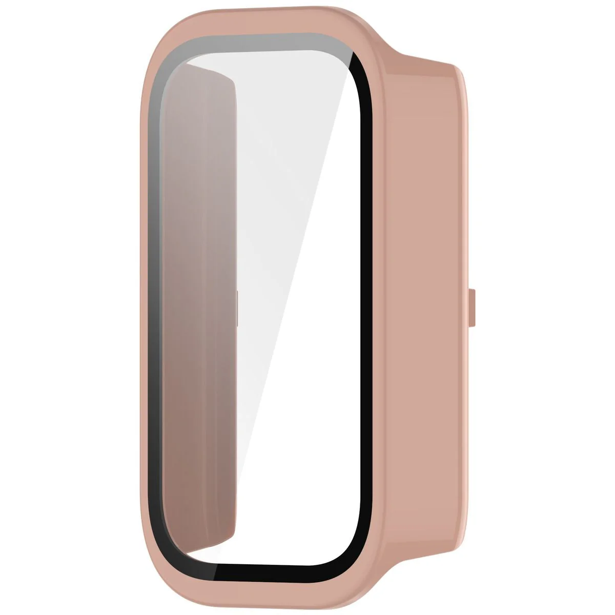 Schutzhülle mit Glas für Xiaomi Smart Band 9 Active / Redmi Smart Band 3, Bizon Case Watch Adamo, Rosa - Image 3