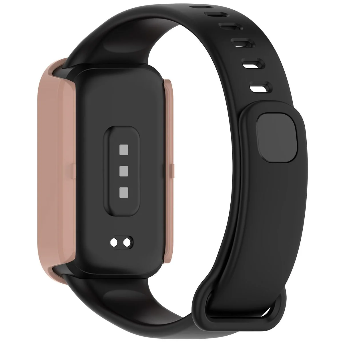 Schutzhülle mit Glas für Xiaomi Smart Band 9 Active / Redmi Smart Band 3, Bizon Case Watch Adamo, Rosa - Image 5