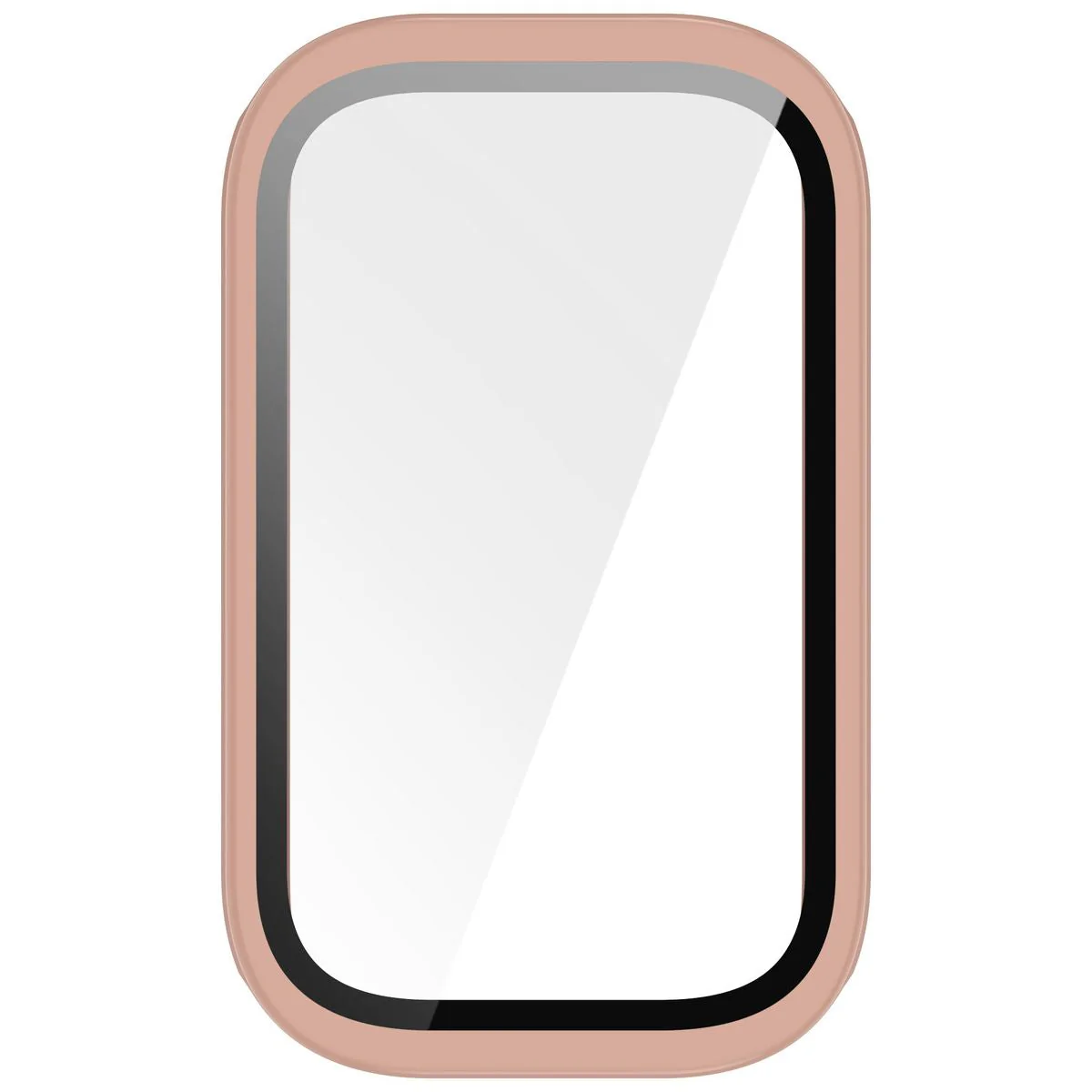 Schutzhülle mit Glas für Xiaomi Smart Band 9 Active / Redmi Smart Band 3, Bizon Case Watch Adamo, Rosa - Image 8