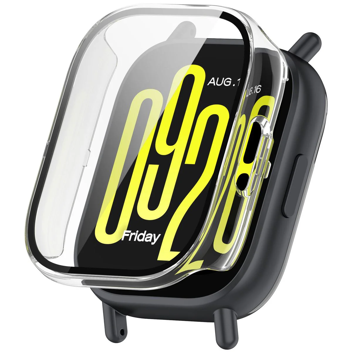Schutzhülle mit Glas für Xiaomi Redmi Watch 5 Active, Bizon Case Watch Adamo, Transparent - Image 4