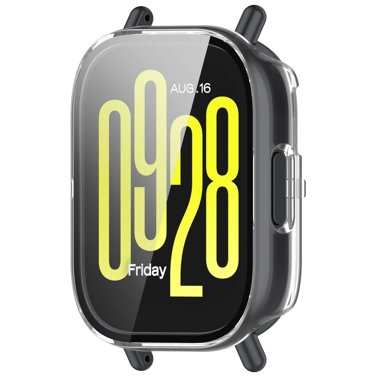 Schutzhülle mit Glas für Xiaomi Redmi Watch 5 Active, Bizon Case Watch Adamo, Transparent - Image 5