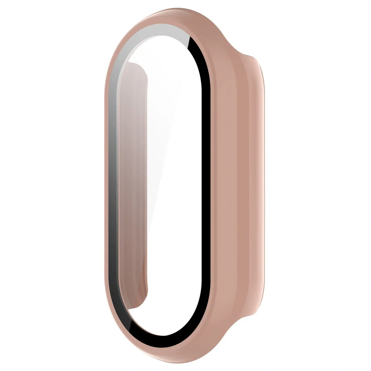 Schutzhülle mit Glas für Xiaomi Smart Band 10, Bizon Case Watch Adamo, Rosa - Image 3