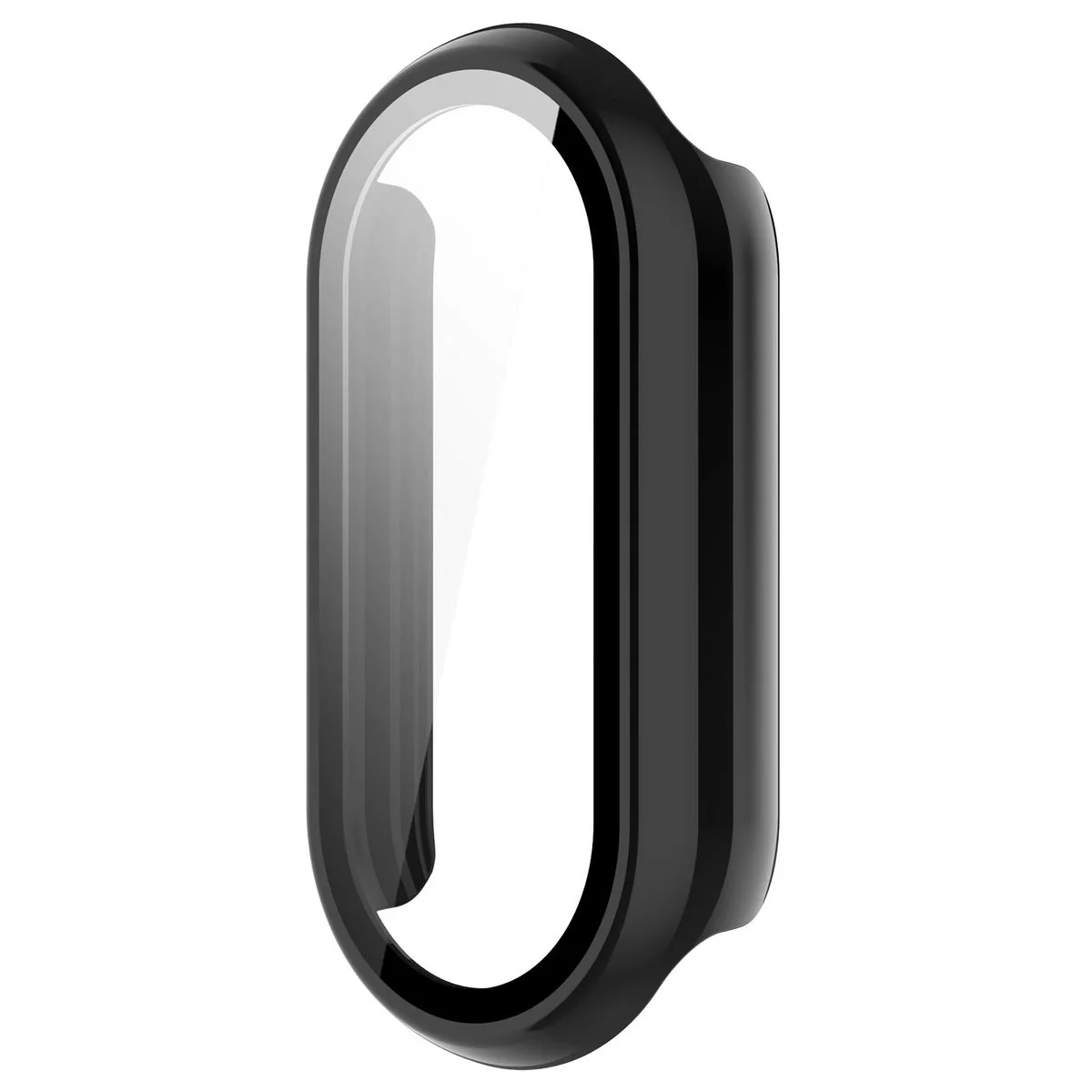Schutzhülle mit Glas für Xiaomi Smart Band 10, Bizon Case Watch Adamo, Schwarz - Image 3