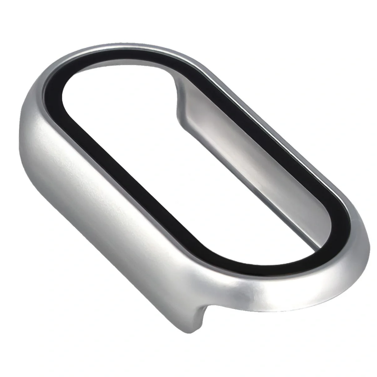 Schutzhülle mit Glas für Xiaomi Smart Band 10, Bizon Case Watch Adamo, Silbern - Image 7