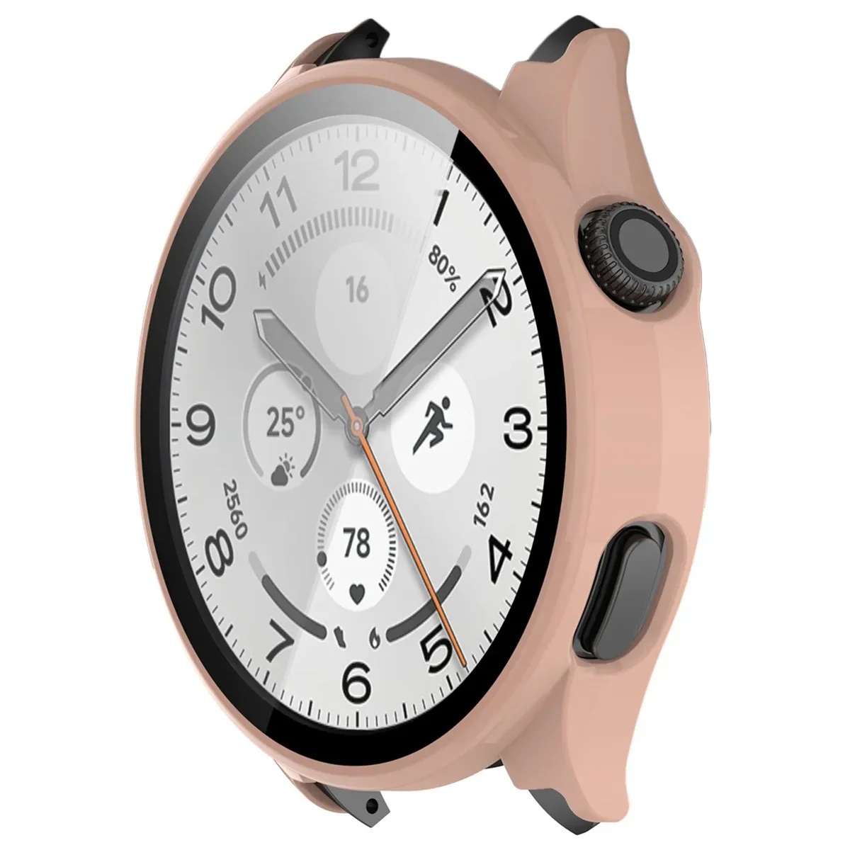 Schutzhülle mit Glas für Xiaomi Watch 5, Bizon Case Watch Adamo, Rosa - Image 5