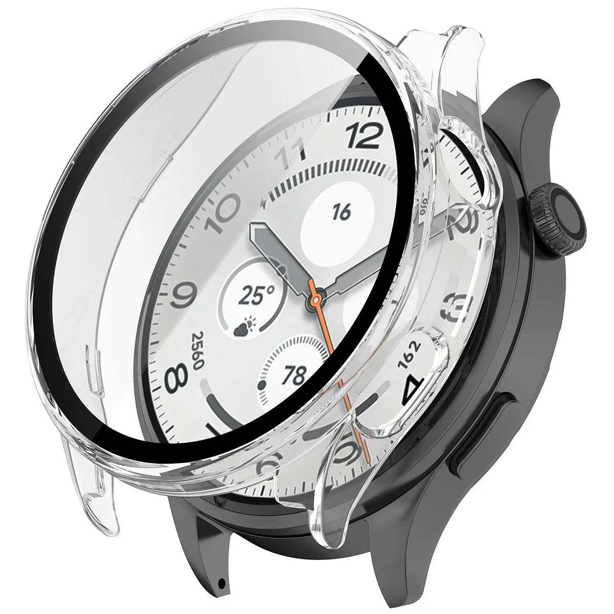 Schutzhülle mit Glas für Xiaomi Watch 5, Bizon Case Watch Adamo, Transparent - Image 4