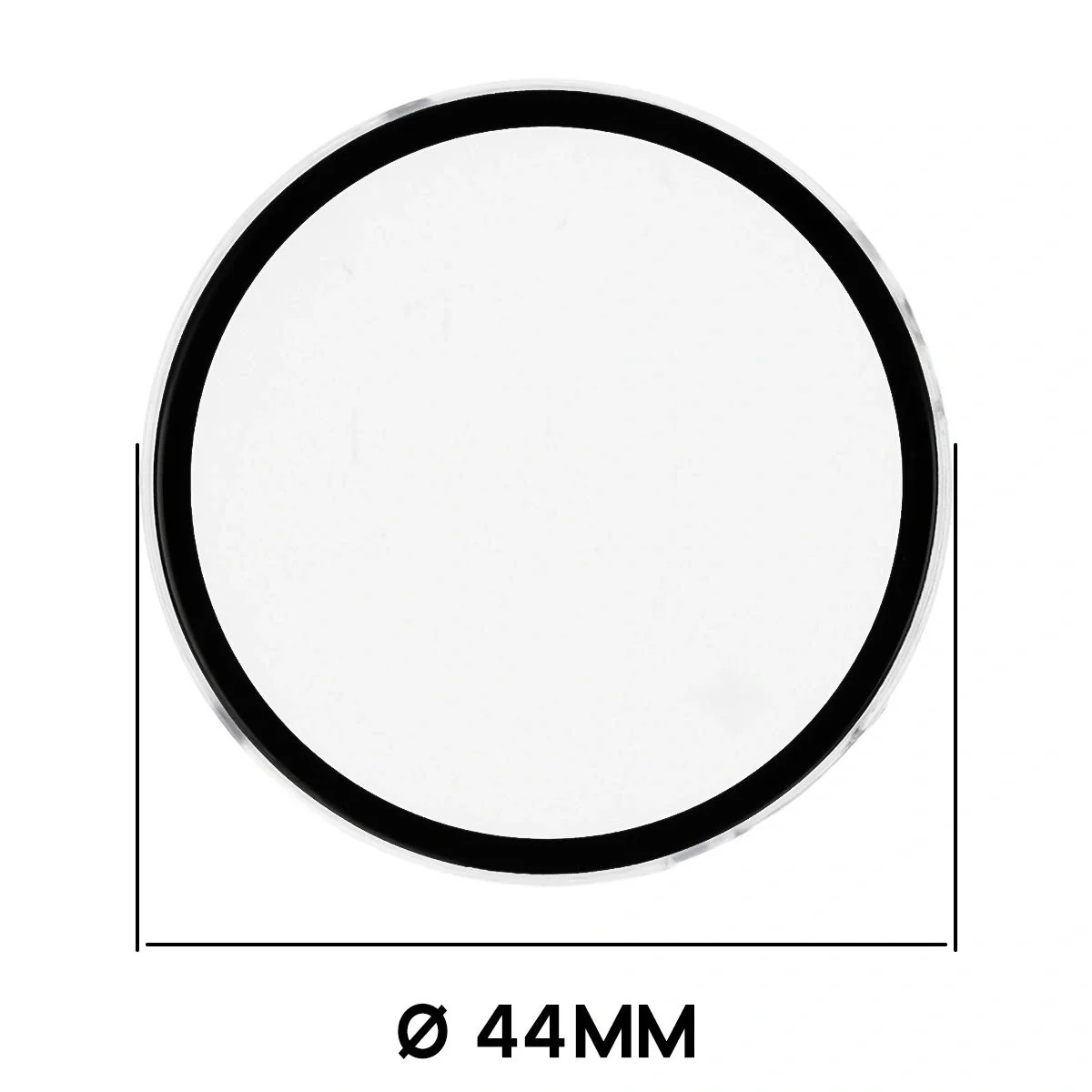 Schutzhülle mit Glas für Xiaomi Watch S4 41 mm. Bizon Case Watch Adamo, Transparent - Image 2