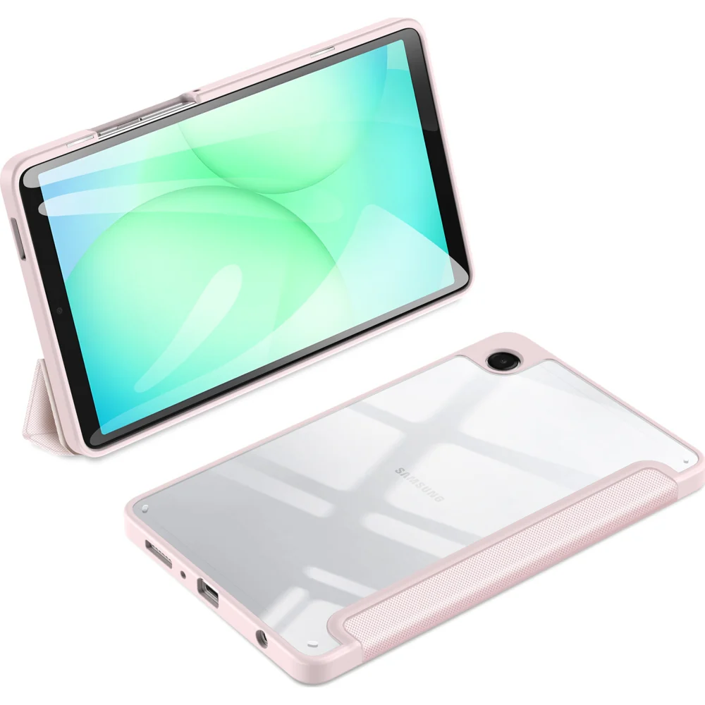 Schutzhülle mit Klappe für Galaxy Tab A11 / A9, Dux Ducis Toby, Rosa - Image 4