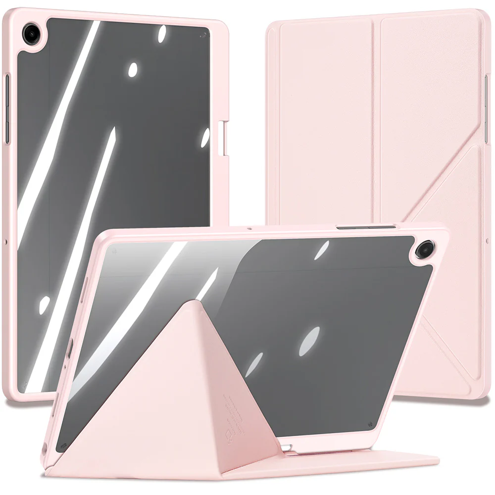 Schutzhülle mit Klappe für Galaxy Tab A11 Plus / A9 Plus, Dux Ducis Magi, Transparent-Rosa