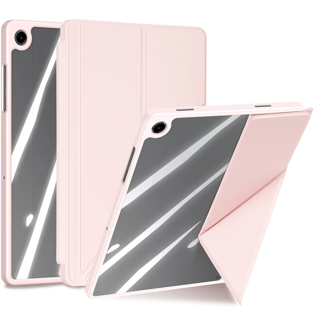 Schutzhülle mit Klappe für Galaxy Tab A11 Plus / A9 Plus, Dux Ducis Magi, Transparent-Rosa - Image 2