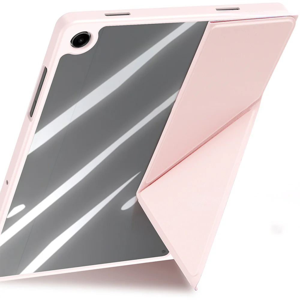 Schutzhülle mit Klappe für Galaxy Tab A11 Plus / A9 Plus, Dux Ducis Magi, Transparent-Rosa - Image 3