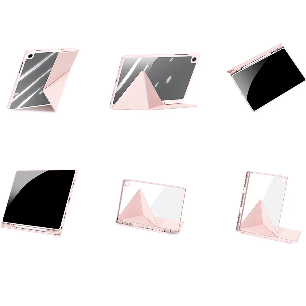 Schutzhülle mit Klappe für Galaxy Tab A11 Plus / A9 Plus, Dux Ducis Magi, Transparent-Rosa - Image 7
