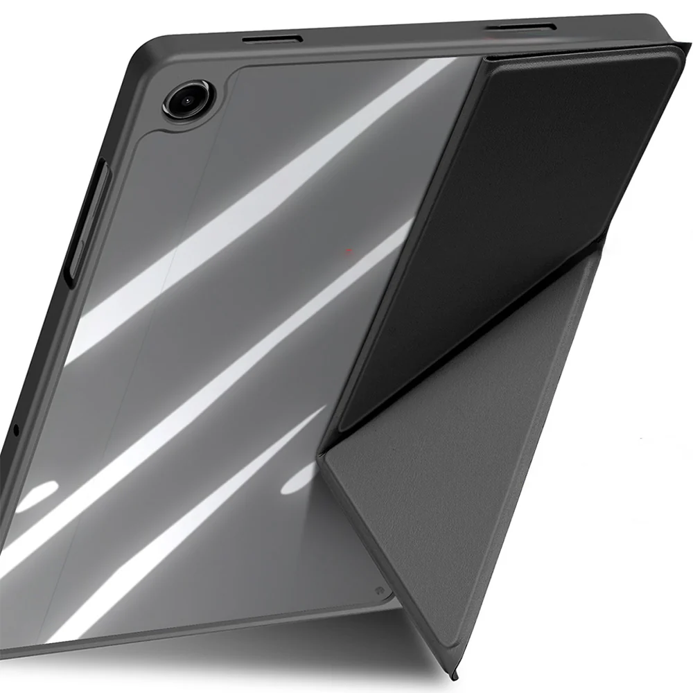 Schutzhülle mit Klappe für Galaxy Tab A11 Plus / A9 Plus, Dux Ducis Magi, Transparent-Schwarz - Image 4