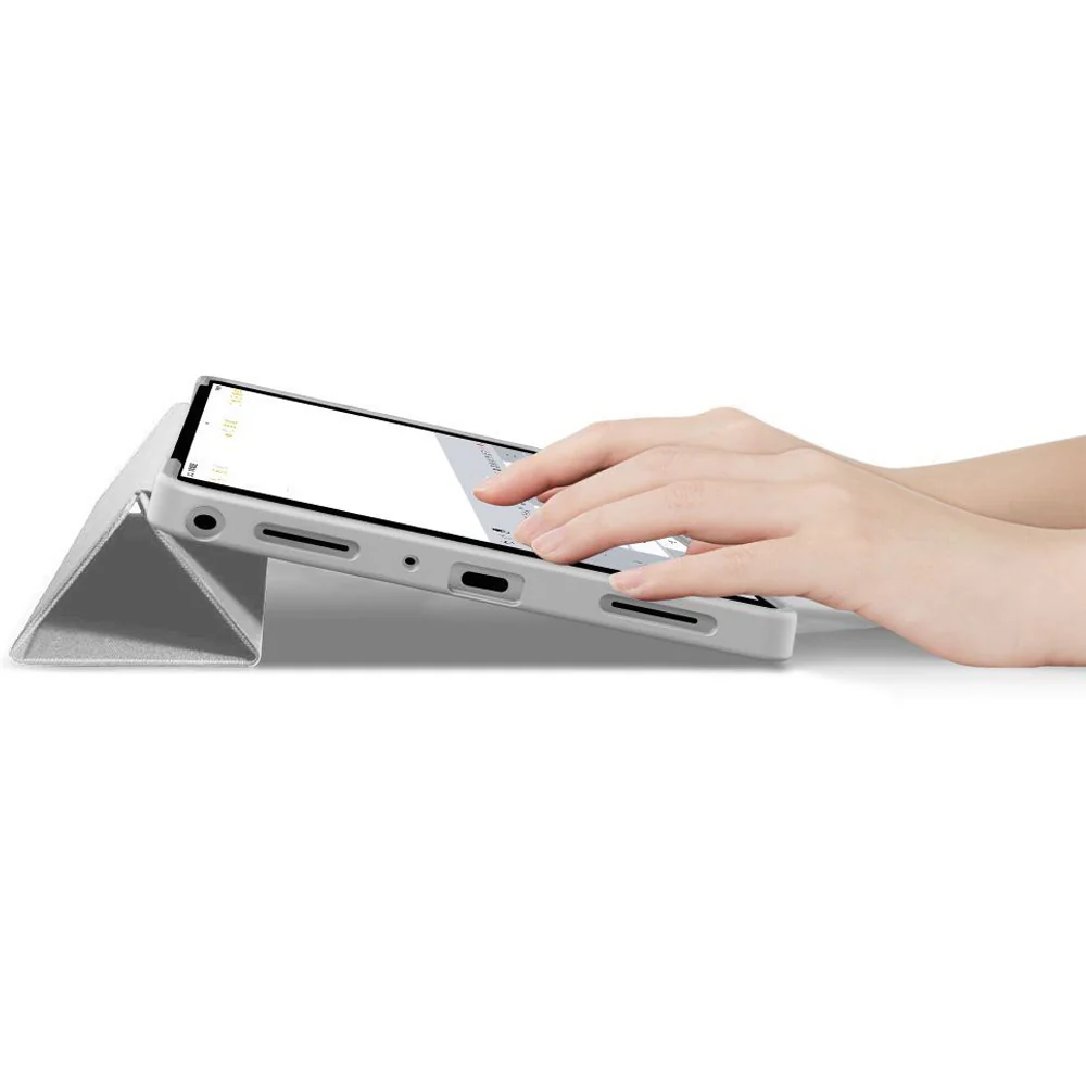 Schutzhülle mit Klappe für Galaxy Tab A11 Plus / A9 Plus, Tech-Protect SmartCase, Grau - Image 5
