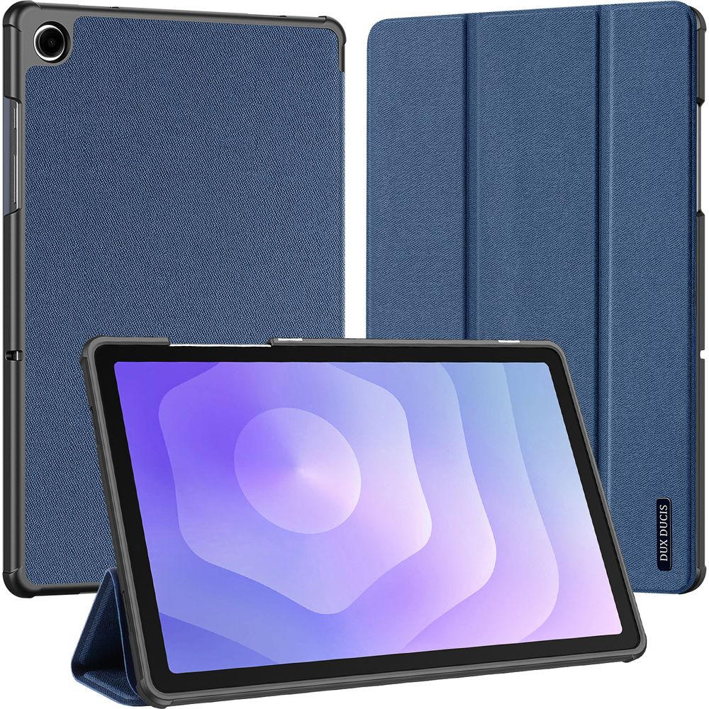 Schutzhülle mit Klappe für Galaxy Tab A11 Plus / Tab A9 Plus, Dux Ducis Domo, Dunkelblau