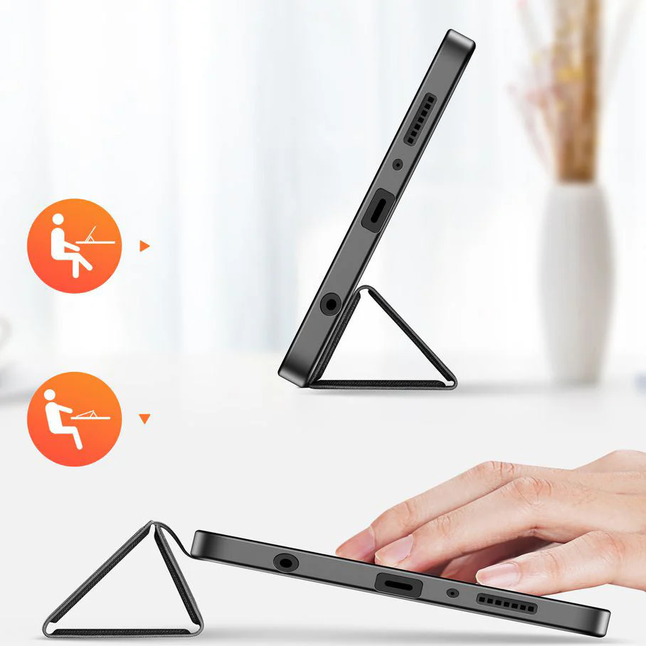 Schutzhülle mit Klappe für Galaxy Tab A11 / Tab A9, Dux Ducis Domo, Schwarz - Image 7