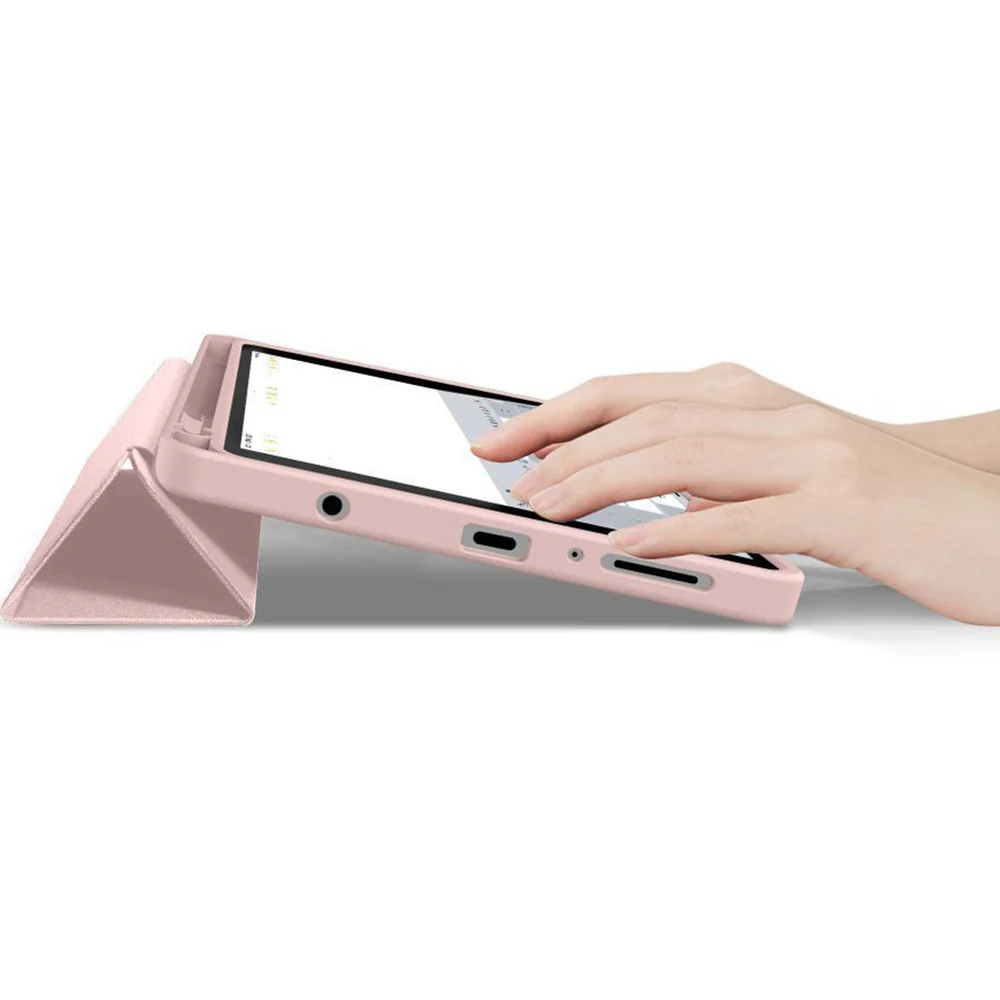 Schutzhülle mit Klappe für Galaxy Tab A11 / Tab A9, Tech-Protect SC Pen, Rosa - Image 6