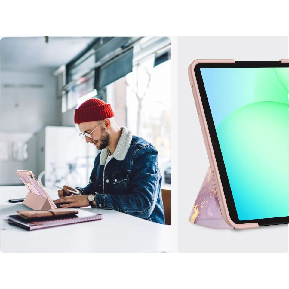 Schutzhülle mit Klappe für Galaxy Tab A11+ / Tab A9+, Tech-Protect SmartCase, Rosa - Image 7
