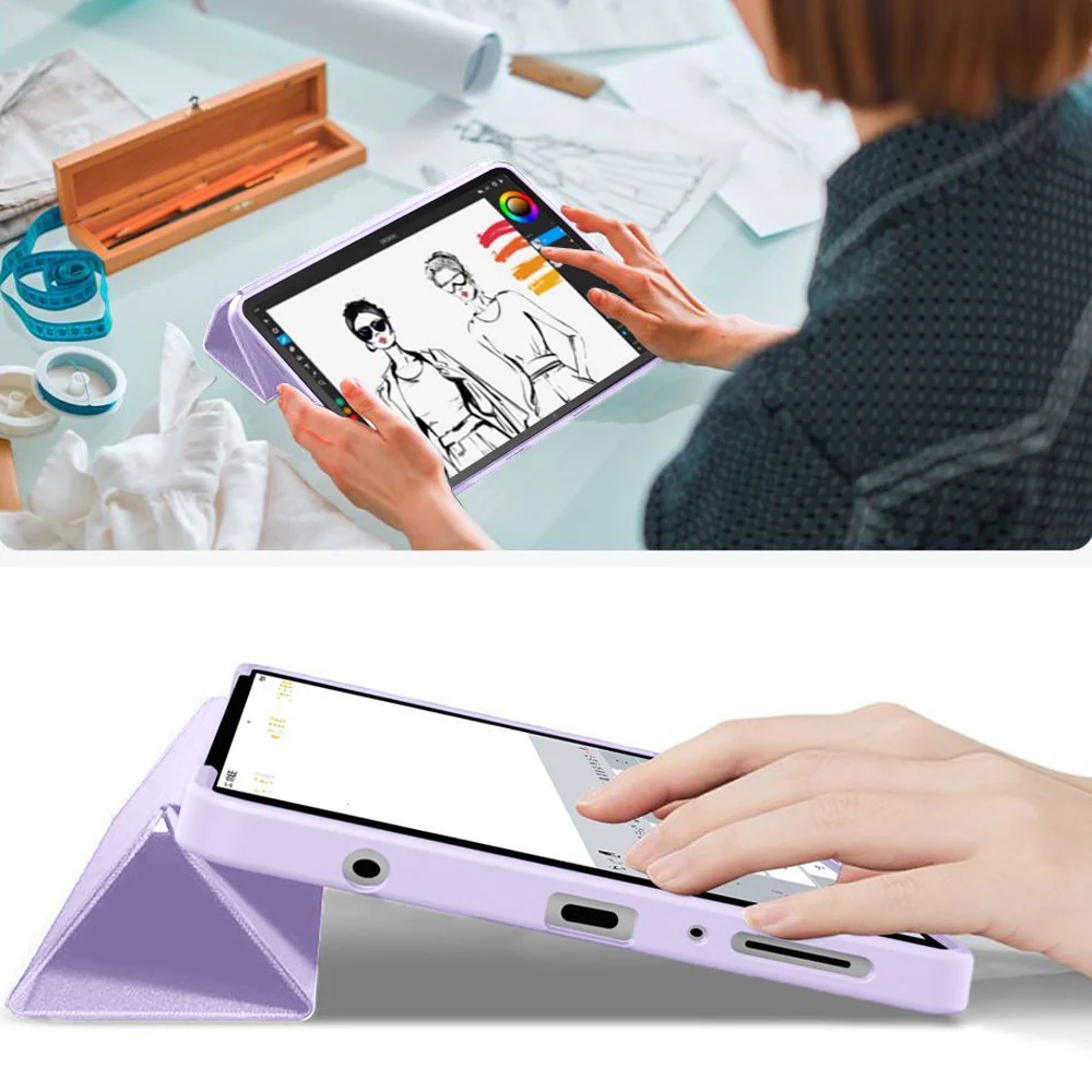 Schutzhülle mit Klappe für Galaxy Tab A11 / Tab A9, Tech-Protect Smartcase, Violett - Image 8