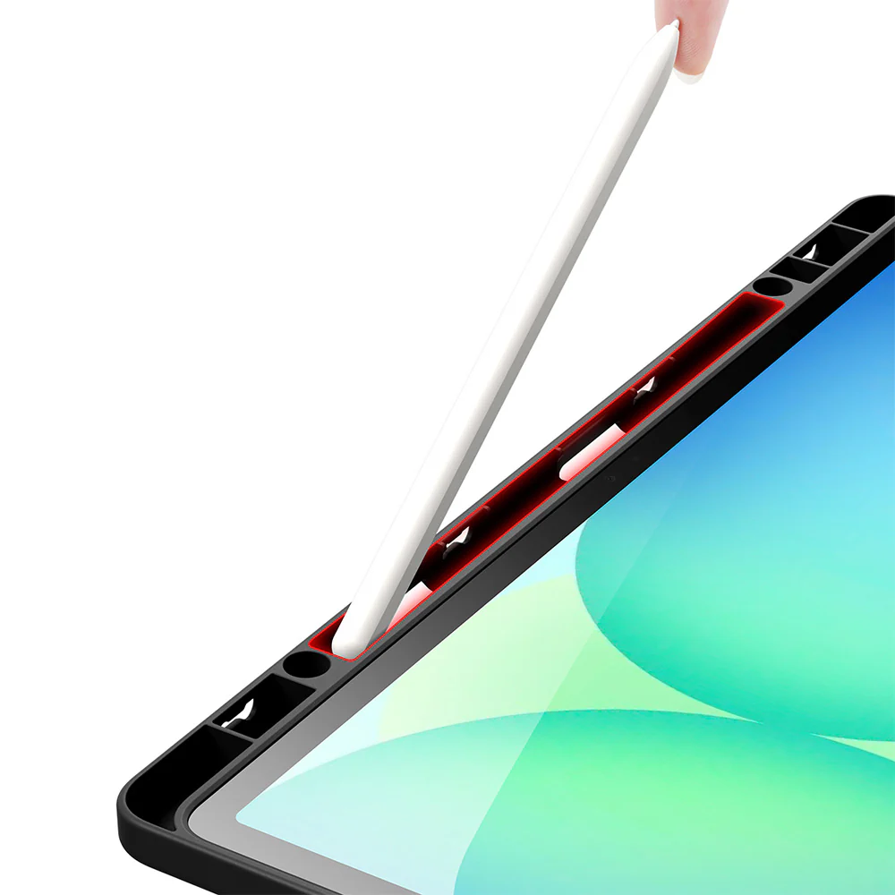 Schutzhülle mit Klappe für Galaxy Tab S10 FE Plus, Dux Ducis Magi, Transparent und Schwarz - Image 5