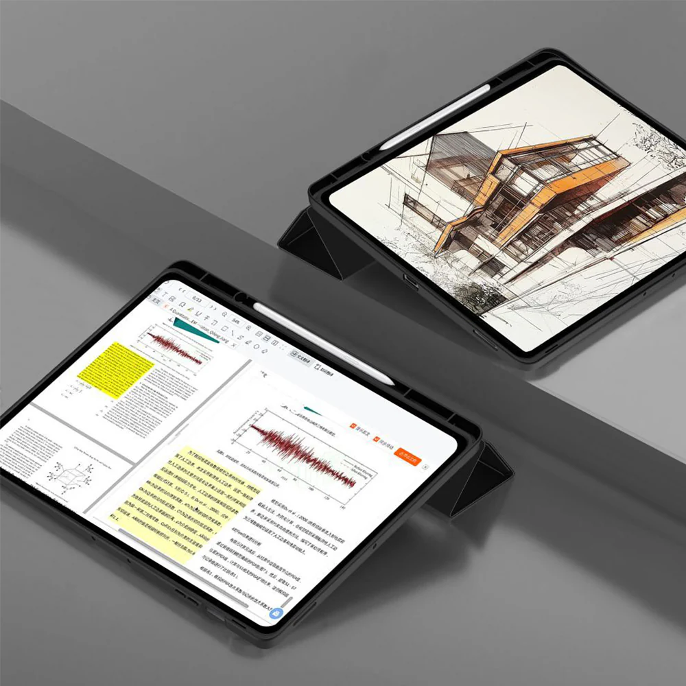 Schutzhülle mit Klappe für Galaxy Tab S10 FE Plus, Tech-Protect SC Pen, Schwarz - Image 6