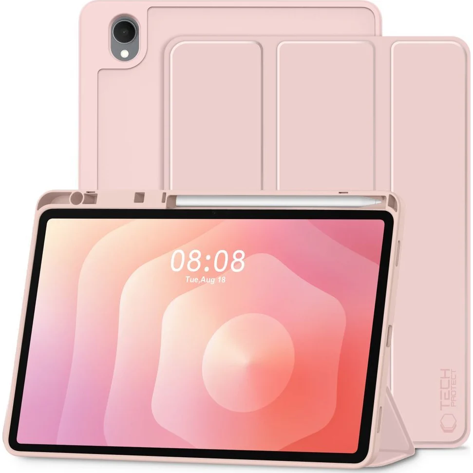 Schutzhülle mit Klappe für Galaxy Tab S11 11", Tech-Protect SC Pen, Rosa
