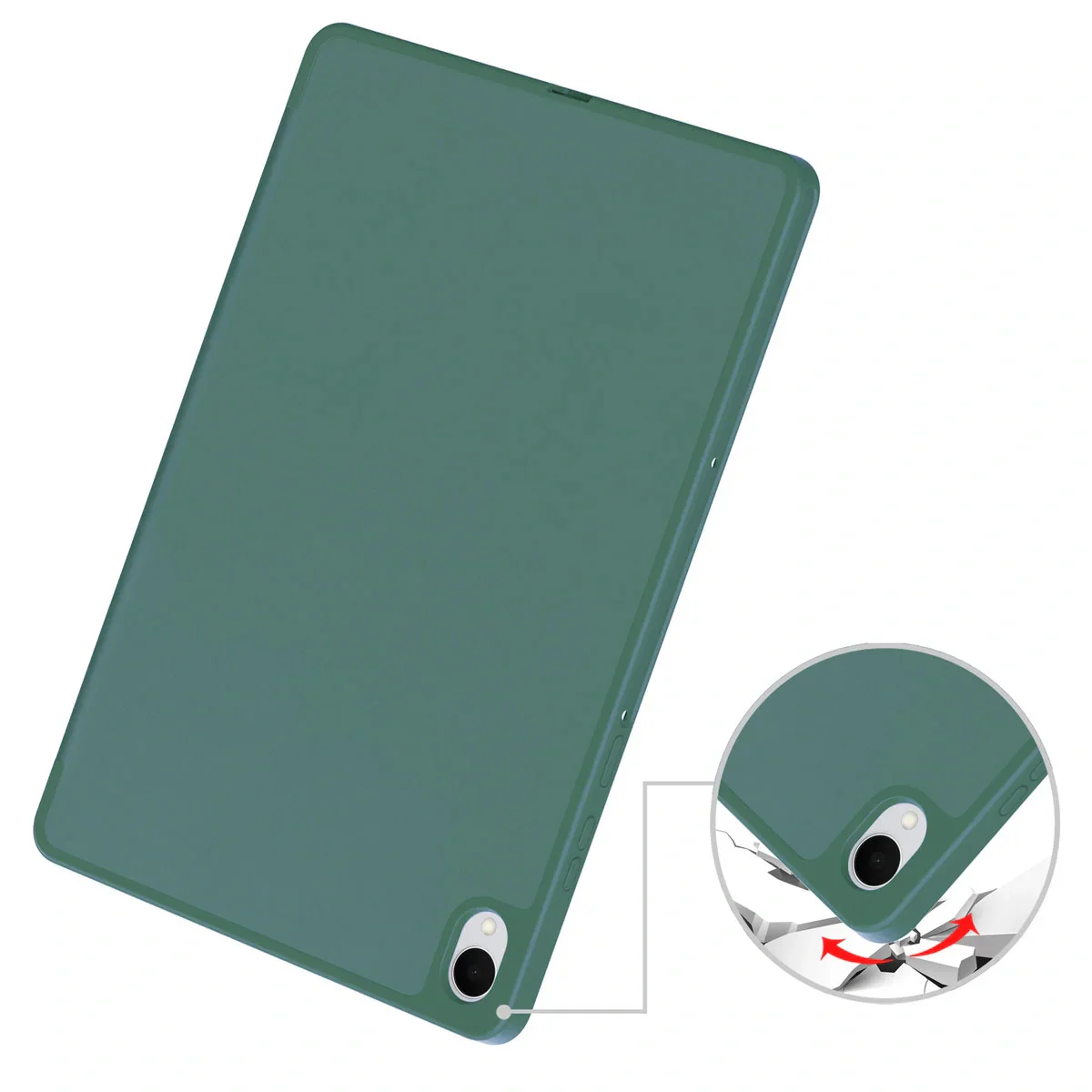 Schutzhülle mit Klappe für Galaxy Tab S11, Bizon Case Tab Lizard, Dunkelgrün - Image 3