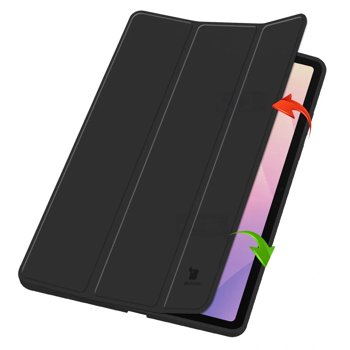 Schutzhülle mit Klappe für Galaxy Tab S11, Bizon Case Tab Lizard, Schwarz - Image 2