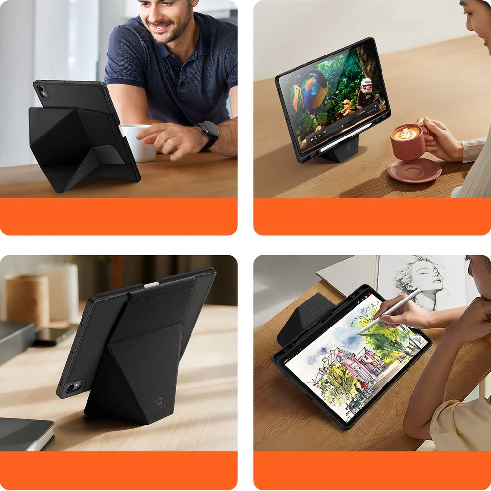 Schutzhülle mit Klappe für Galaxy Tab S11, Dux Ducis Vers, Schwarz - Image 2