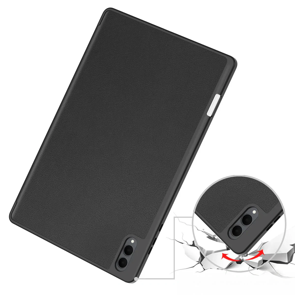 Schutzhülle mit Klappe für Galaxy Tab S11 Ultra, Bizon Case Tab Lizard, Schwarz - Image 3