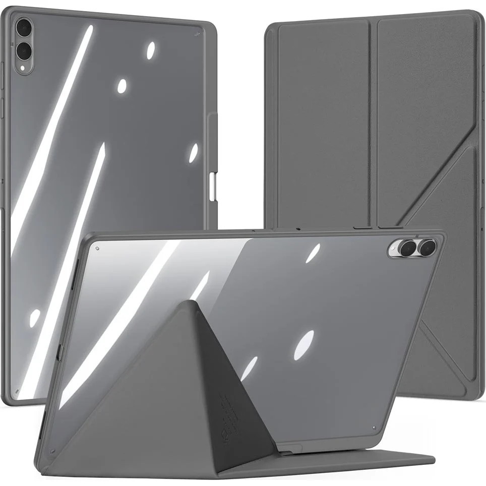 Schutzhülle mit Klappe für Galaxy Tab S11 Ultra, Dux Ducis Magi, Transparent-Grau