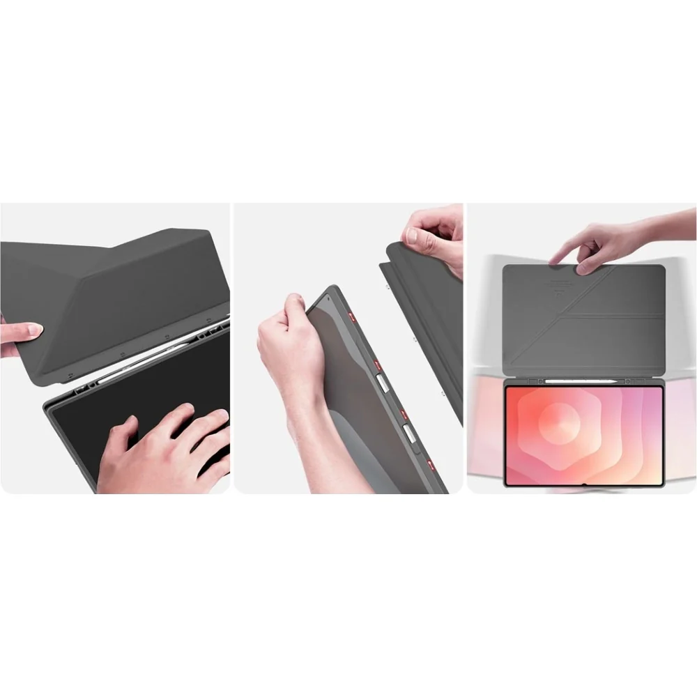 Schutzhülle mit Klappe für Galaxy Tab S11 Ultra, Dux Ducis Magi, Transparent-Grau - Image 6