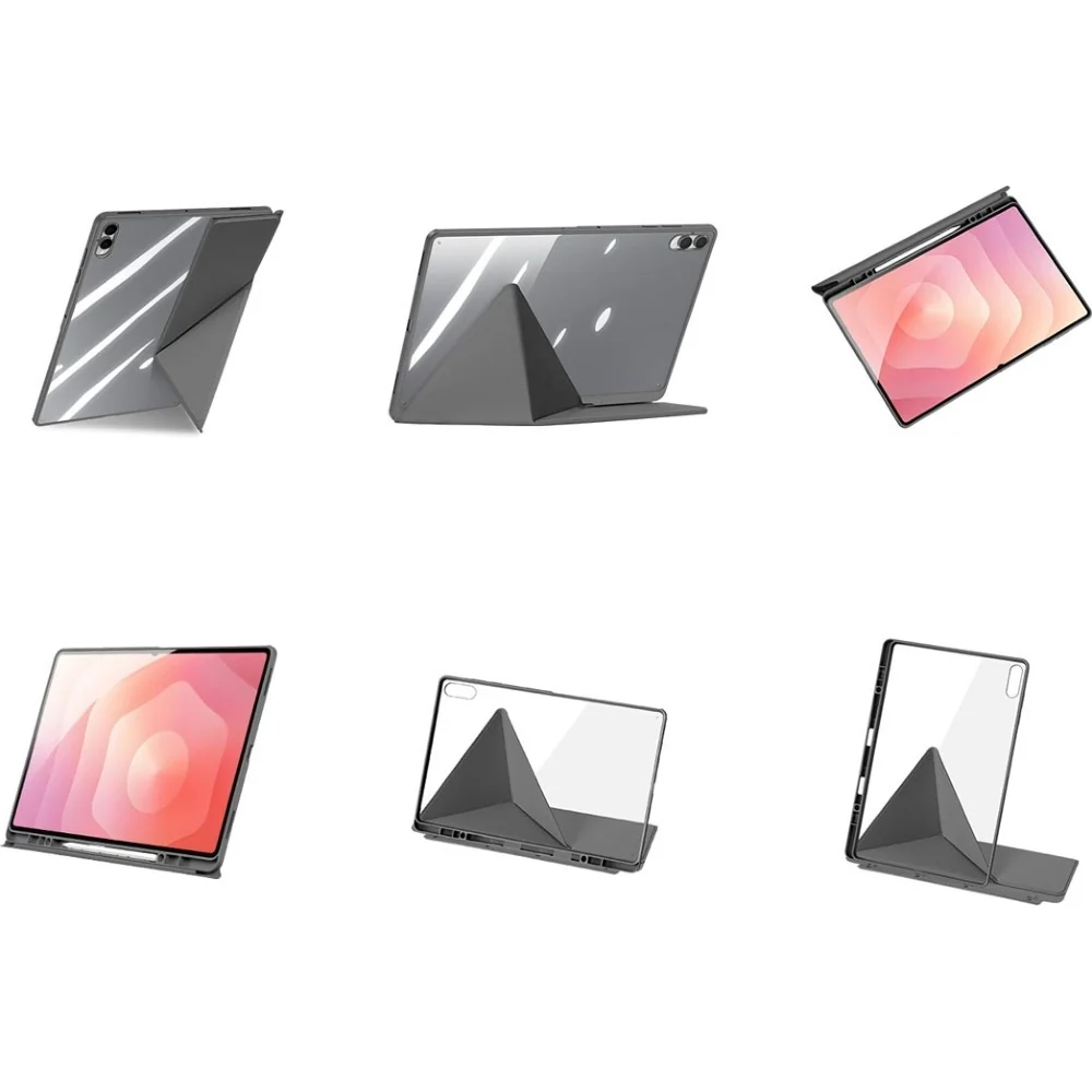 Schutzhülle mit Klappe für Galaxy Tab S11 Ultra, Dux Ducis Magi, Transparent-Grau - Image 7