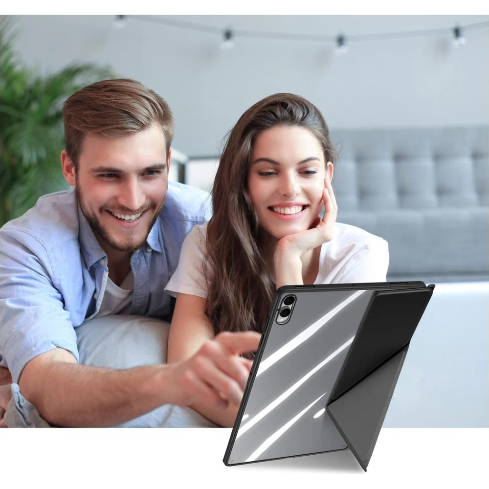 Schutzhülle mit Klappe für Galaxy Tab S11 Ultra, Dux Ducis Magi, Transparent-Schwarz - Image 9