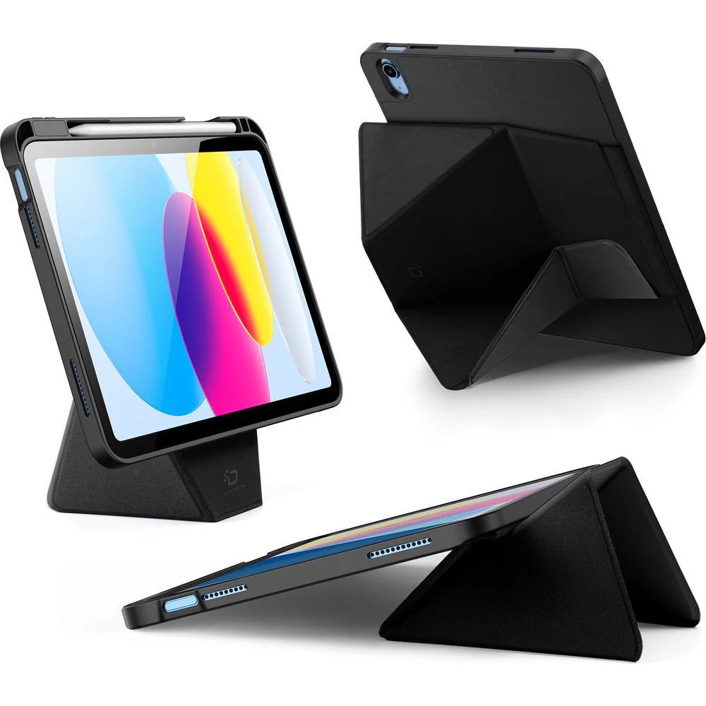 Schutzhülle mit Klappe für iPad 11 / 10 gen. 2025 / 2022, Dux Ducis Vers, Schwarz