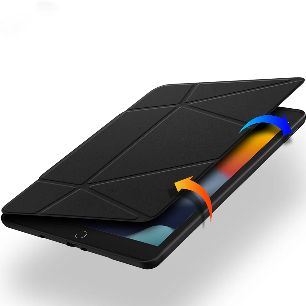 Schutzhülle mit Klappe für iPad 9/8/7 gen. 10.2 2021/2020/2019, Dux Ducis Vers, Schwarz - Image 4